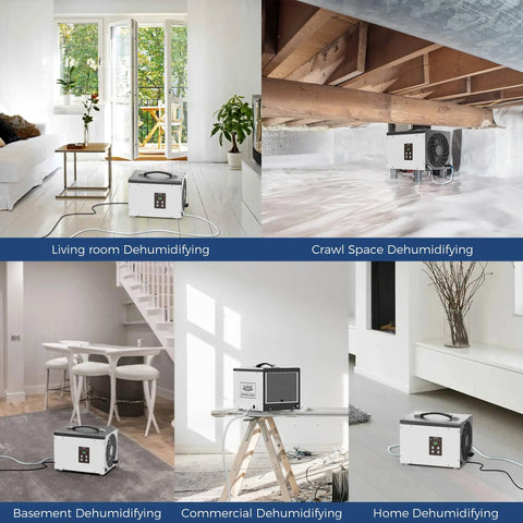 Heavy Duty Crawl Space Dehumidifier With Built In Pump For Basement Moisture Control Badass Air Quality Management Covers Up To One Thousand Square Feet No Sweat Humidity Removal All Week Long