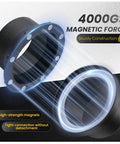 Close-up of Heavy Duty 4 Inch Magnetic Dust Collection Connector Kit Featuring Rock Solid Neodymium Magnets with sturdy construction.