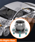 Rear Wheel Bearing And Hub Assembly 512347 For Mazda 5 2006 2017 ABS Models And Mazda 3 2004 2013 ABS Models, hub design diagram