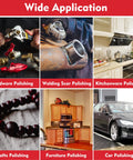 Wide application of 24 Pack Half Inch By Eighteen Inch Aluminum Oxide Sanding Belts for various polishing tasks.