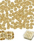 "M3 Heat Set Brass Threaded Inserts For Plastic, Knurled Embedding Nuts For 3D Printing shown in a scattering and boxed view"