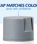 Cap of Pro Grade Painter Touch Spray Primer In Flat Gray Six Pack Of Twelve Oz Cans showcasing matching color detail.