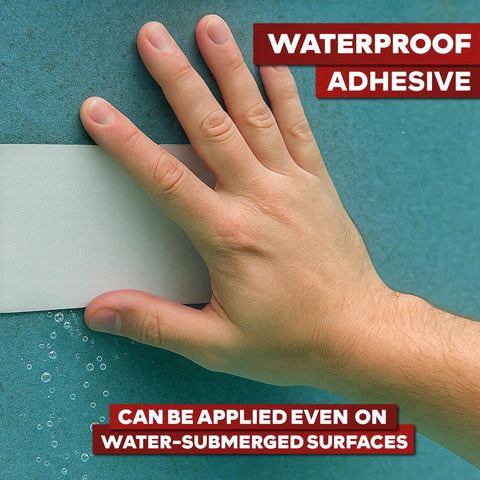 Waterproof Patch And Seal Tape White 4 Inch By 10 Foot Roof And Gutter Repair Tape For Slap On Leaks And Stop Water Fast On Roof Gutters Boats Pool Liners And HVAC Durable Puncture Resistant Instant Watertight Seal