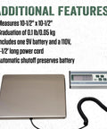 Stainless Steel Digital Scale With 330 Pound Capacity For Precise Weighing In Kitchen Or Workshop Built Tough And Easy To Clean Food Grade Platform Large Readout Great For Home And Pro Use, showing the scale platform and digital readout display.