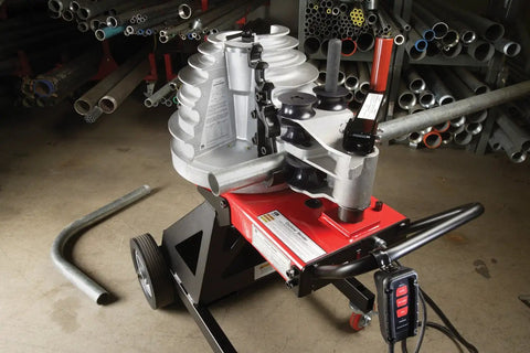 Gardner Bender B2000 Cyclone Electric Conduit Bender for 1/2 to 2 Inch EMT Rigid Al and IMC Pipe with dial and hook, heavy duty design.