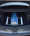 Heavy Duty PVC Scuba Tank Rack Organizer for Car and Home Holds Up To 3 Tanks 20 Inch Long By 2 Inch Diameter Prevents Rolling