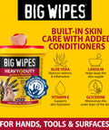 Heavy Duty Hand Cleaning Wipes With Textured Scrubbing Degreaser For Mechanics And Tool Pros In The Shop 240 Count Bucket