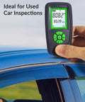 Auto Paint Thickness Gauge For Car Panels CM-206X Coating Meter With 0 To 59.1 Mils Range And 0.001 Mil Resolution Fe NFe Zn Auto Detection Ruby Probe Great For Door Hood Roof And Quarter Panel Inspections, used car inspection