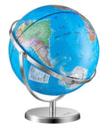 Rotating 13 Inch World Globe With Stand For Kids And Classrooms 720 Degree Spin Precise Time Zone ABS Material Educational Geography