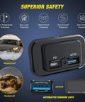 Install In Seconds Without A Sweat Because This Road Ready 12V 24V Dual USB Socket Panel with PD Type C Quick Charge features waterproof design.