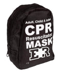 Adult And Infant CPR Mask Kit With Dual Valves, Gloves And Alcohol Prep Pads, All In One First Aid Rescue Kit In Tactical Black Pouch