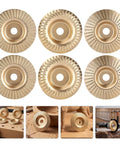 Duper Smooth 6pc Angle Grinder Wood Carving Discs With Vibration Reduction High Elastic Cushion for efficient wood shaping.