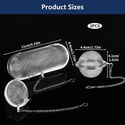 Top Shelf 304 Stainless Steel Ultrasonic Cleaner Baskets With Super Soft Lint Free Microfiber Cloths One Broad Two Slim Mesh Wash Caddies For Gleaming Jewelry And Everyday Gear product sizes with measurements included