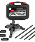 Harmonic Balancer Puller Set With Adjustable 3 Jaw Design For Crank Balancers, Press On Puller set with case and components.