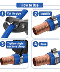 How to use Cinch Clamp Rings Three Quarter Inch Stainless Steel 50 Pack Premium Quality PEX Cinch Clamps installation steps