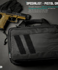 Specialist Series Tactical Double Scoped Handgun Case With Lockable Compartment for outdoor hunting and range day