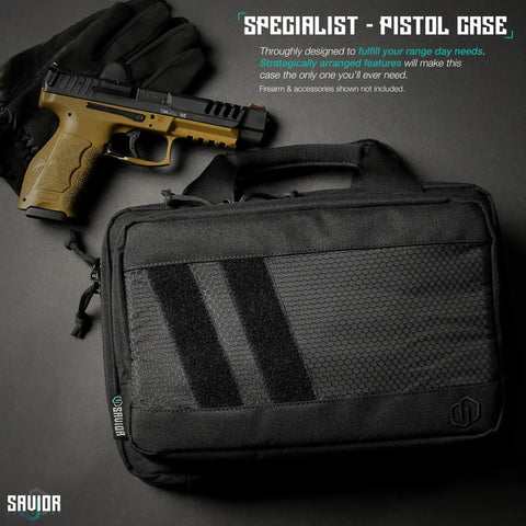Specialist Series Tactical Double Scoped Handgun Case With Lockable Compartment for outdoor hunting and range day