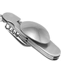 4 Piece Camp Kit Multi Tool Set With Spoon And Fork, showing stainless steel utensils including corkscrew and knife for outdoor adventures.