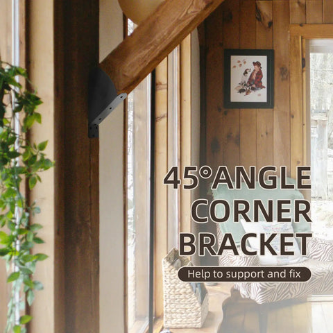 Heavy Duty 45 Degree Angle Bracket For 2x4 Wood Posts And Beams For Pergola Gazebo DIY Kit Black Iron Support 8 Pack Built To Last And Tough As Nails With 2mm Thick Iron And Black Powder Coating For Outdoor Weatherproof Strength Great For Outdoor