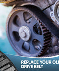 Close-up of Top Shelf Planer Drive Belts Set Of Three High Strength Rubber Replacement Drive Band For Woodshop Gear