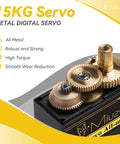 MG996R 55g Metal Gear Torque Digital Servo Motor with exposed metal gears for RC Helicopter Car Boat Robot, high torque 15KG Servo