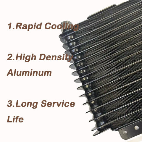 Low Pressure Transmission Oil Cooler For Heavy Duty Towing And RVs Beefed Up Cooling 8.5 Inch Core with cooling fins