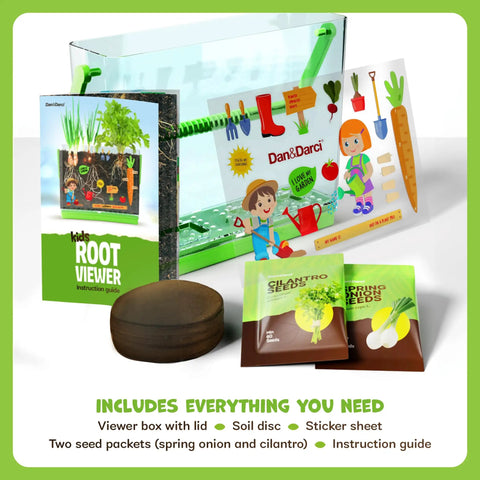 Root Viewer Plant Growing Kit For Kids See Through Planter STEM Science Toy For Ages 4 5 6 7 8 Educational Gift includes viewer box