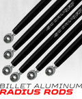 Beefed Up Radius Rods For Can Am Maverick X3 2018 Upgrade Kit Billet Aluminum Rod Set For 64 And 72 Inch Wide Suspension Black Finish Durable Replacement, black billet aluminum rods