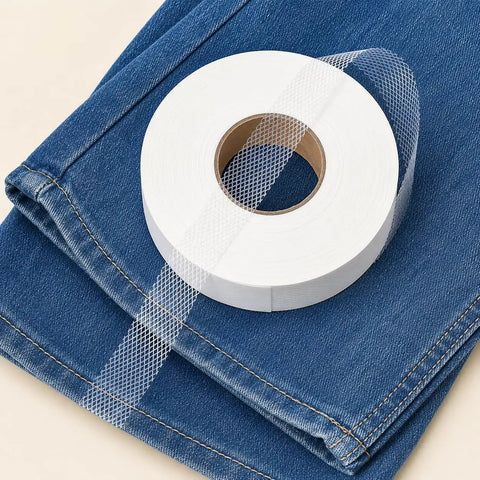 One Inch By Two Hundred Ten Feet Iron On Hemming Tape Double Sided No Sew Hem Tape For Pants Jeans Dresses Skirts And Curtains