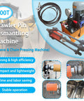 Image showing 100 Ton Hydraulic Pin Press For Excavators, Crawler Track Dismantling Tool With Sleeve And Chain Integrated System