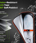 Padded Snowboard Bag For Air Travel, Waterproof 1680D Rip-Resistant Case open with snowboard inside, showing padding layers