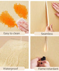 Hella Warm 6mm Peel And Stick Foam Wallpaper With Thermal Insulation Waterproof Double Sided Aluminum Foil Wall Panels, easy to clean and waterproof.