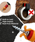 Red Black Screw Holder Drill Bit Guide And Secure Grip Accessory For Woodworking Projects Durable Plastic 40 Millimeters Pack Of 3
