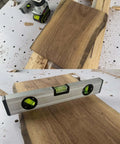 Router Sled Flattening Jig For Wood Slabs And Epoxy Tables, Adjustable Planing Sled Kit shown flattening wooden board