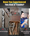 Image showing drill bits wearing easily, drywall bit breakage, and difficulty drilling with drywall bits.