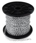 50 Ft Galvanized Steel Hanging Jack Chain 1.3mm roll for light fixtures, bird feeders, overhead lights, artworks, and flowerpots