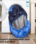 4 Season Sleeping Bag With Pillow For Camping And Backpacking, Lightweight And Cozy Yet Warm, in washing machine, waterproof