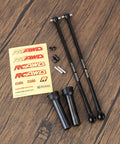 Arrma One Fifth Kraton Outcast Eight S EXB Driveshaft Upgrade Alloy Steel 60 Percent Harder Front And Rear Driveshafts Replaces ARA310926 Two Piece Set For Beefier RC Truck Performance, two black 182mm shafts and hardware