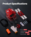 3 In 1 Electric Hoist Winch 1100lbs With 40ft Lift Height For Towing, Wireless Remote 200ft Or Wired 19ft, Plus Manual Operation