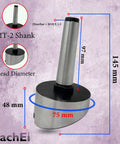 Heavy Duty Workhorse 3 Inch Fly Cutter Featuring Rock Solid 2MT Shank And Dead On Precise HSS Tool Bit For Lathes And Mills, 145mm length.