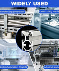 Hella Durable M5 Sliding T Nuts Bulk Pack For 20x20 Aluminum Extrusion Profiles shown in automated equipment rack and laser cutting machine.