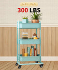 Rolling cart with plants and books, supported by Heavy Duty 2 Inch Stem Casters Set Of 4 With Five Sixteenths By One And A Half Inch Stem Iron And Plastic Sockets.