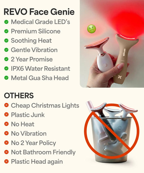 Total Glow Up Facial Massager For Face And Neck With Warm Heat And Pulsing Vibrations Led Beauty Tool Depuffing Sculpting Wand Featuring Red Blue Green Light Modes For Daily Skincare Routines That Definitely Hits Different Every Single Time