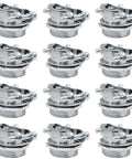 Rock Solid 12 Piece One Half Inch Clamp Cable Connectors No Sweat Zinc Alloy in a group showing smooth grip design.