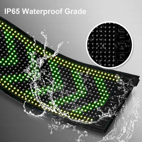 Programmable LED Sign Dope With USB 5V Power High Bright LED Matrix Panel Smart App Control DIY Text Patterns Waterproof
