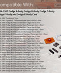 Dodge Steering Shaft Coupler Rebuild Kit for 1964 Through 1982 A Body B Body C Body F Body E Body Cars and 64 Through 82 Trucks and Vans parts display.