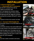 Installation instructions for Honda VCM Muzzler Harness Disable Kit for Acura 2013+ and Honda Pilot 2009+ with VCM bypass