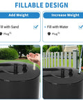 Heavy Duty 23 Inch Lawn Roller With 13 Gallon Water Or Sand Fill Push And Tow Behind Yard Roller showing fillable design