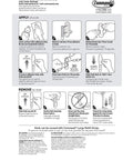 Instruction sheet for Large Timeless Wall Hook Holds Up To Five Pounds With Two Strips Brushed Nickel Finish Damage Free