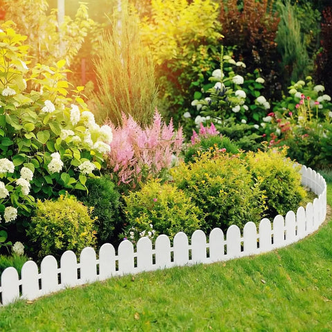 66 Feet Long Five Point Five Inch High Landscape Edging Border With 100 Spikes Flexible Plastic No Dig for Flower Beds